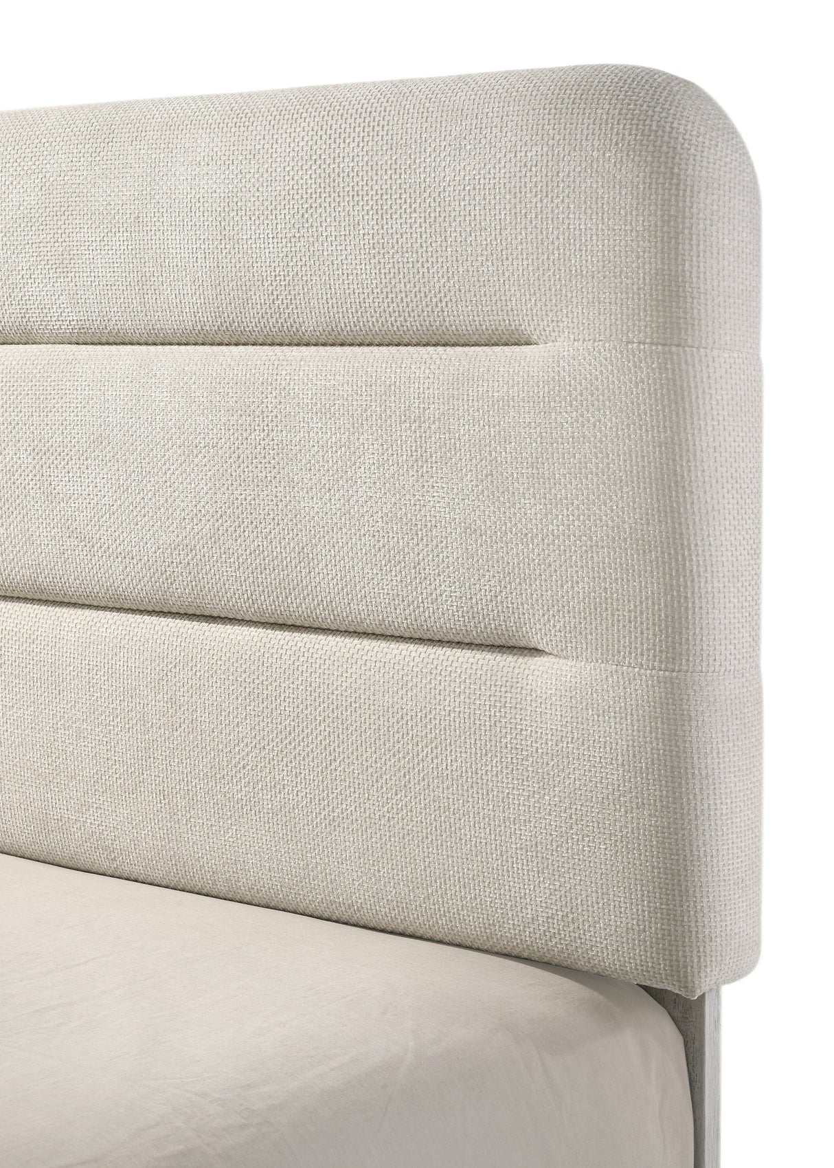 Nyomi White & Brown Upholstered Bedroom Set by Crown Mark at Eve Furniture