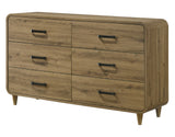 Nyomi White & Brown Upholstered Bedroom Set by Crown Mark at Eve Furniture