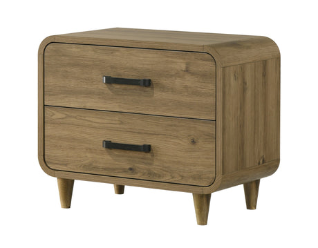 Nyomi White & Brown Upholstered Bedroom Set by Crown Mark at Eve Furniture