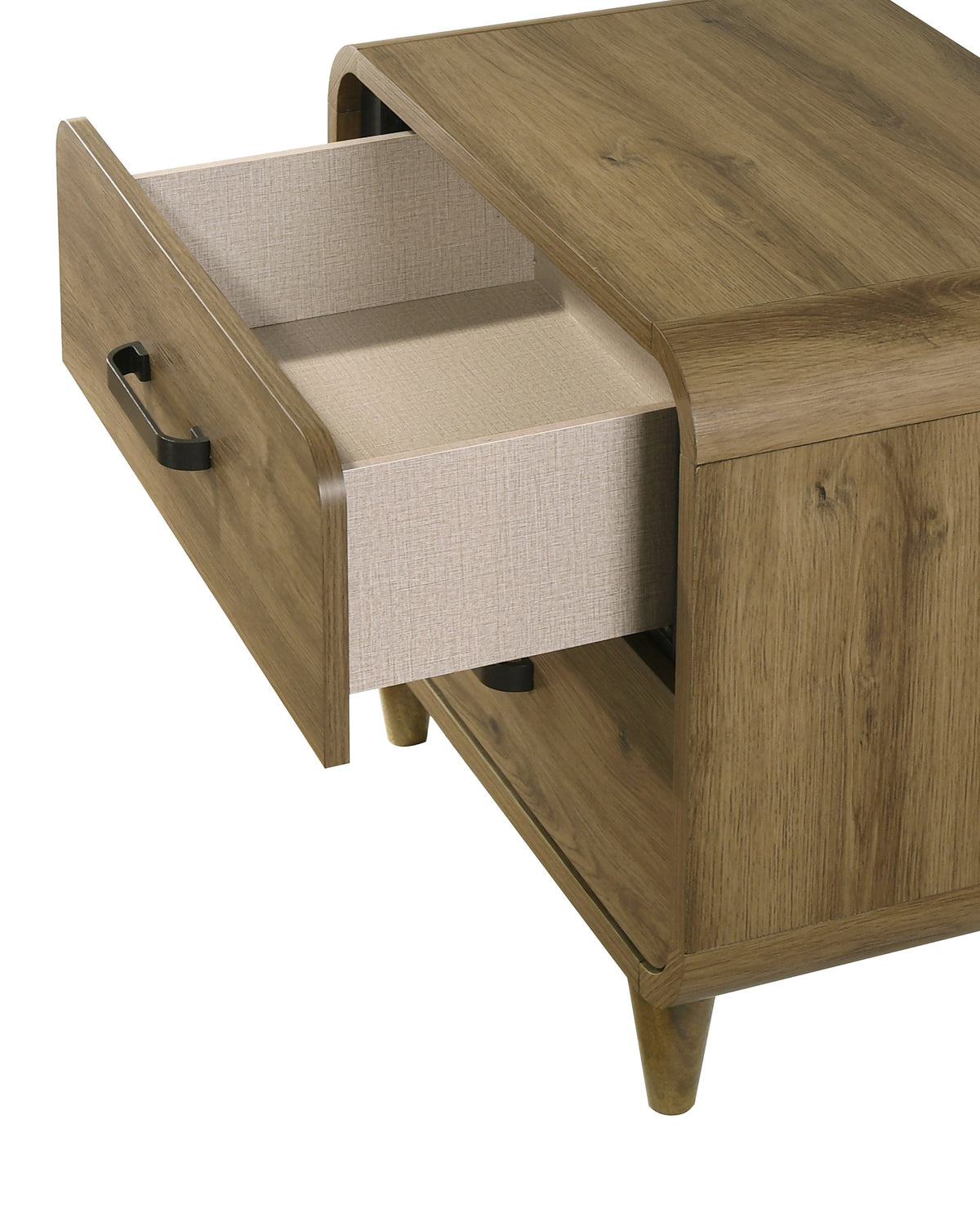 Nyomi White & Brown Upholstered Bedroom Set by Crown Mark at Eve Furniture
