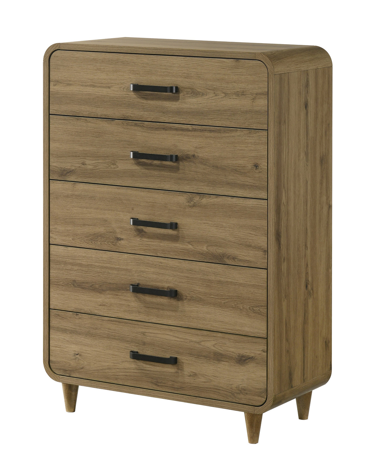 Nyomi White & Brown Upholstered Bedroom Set by Crown Mark at Eve Furniture