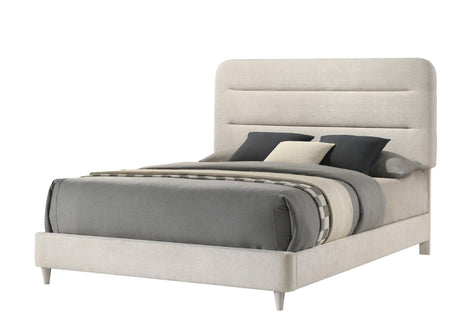 Nyomi White King Bed by Crown Mark at Eve Furniture