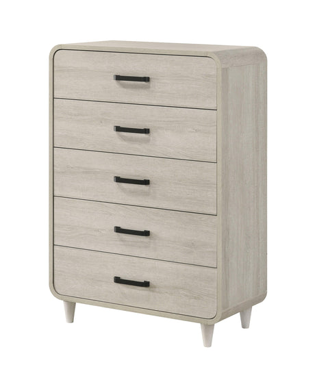 Nyomi White Upholstered Bedroom Set by Crown Mark at Eve Furniture