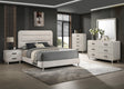 Nyomi White Upholstered Bedroom Set by Crown Mark at Eve Furniture