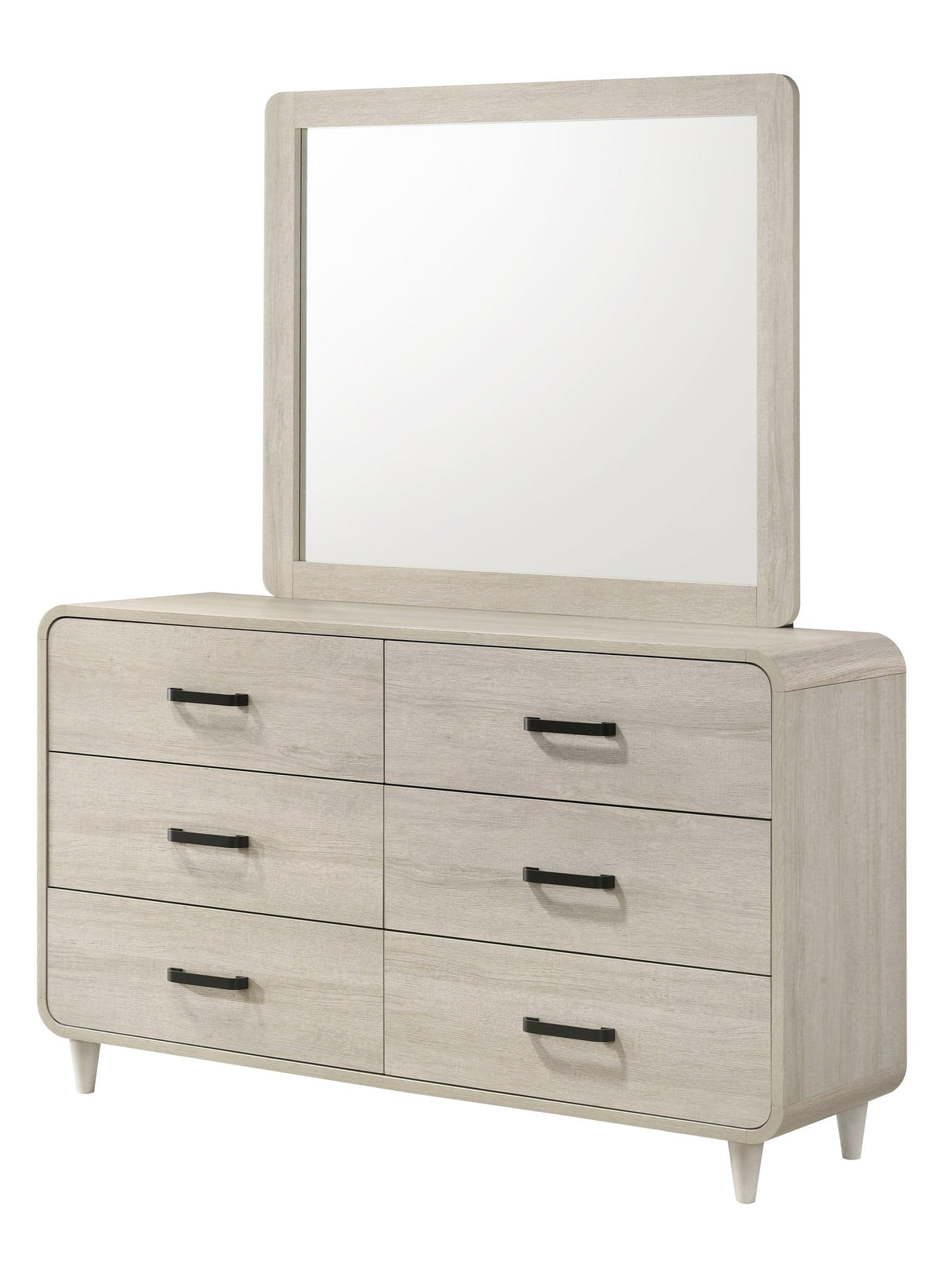 Nyomi White Bedroom Mirror (Mirror Only) by Crown Mark at Eve Furniture