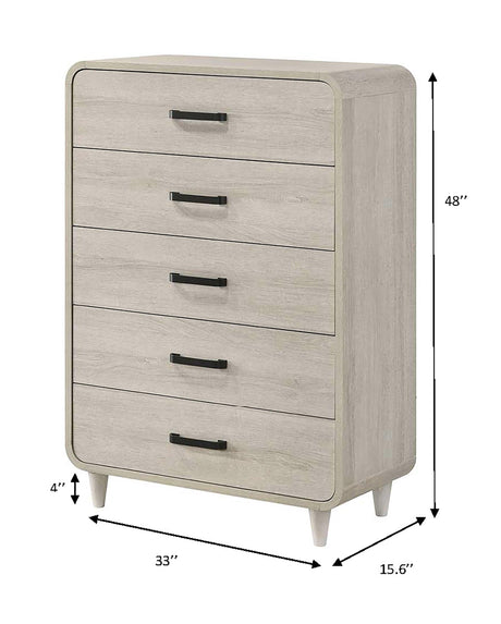 Nyomi White Chest by Crown Mark at Eve Furniture