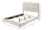 Nyomi White King Bed by Crown Mark at Eve Furniture