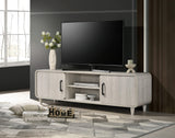 Nyomi White TV Stand by Crown Mark at Eve Furniture