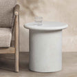 Nysa White Outdoor End Table by Classic Home at Eve Furniture