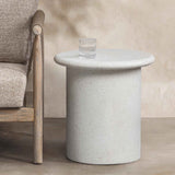 Nysa White Outdoor End Table by Classic Home at Eve Furniture