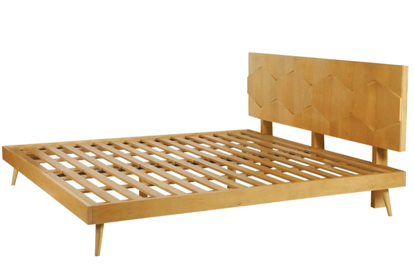 O2 Bed King - Light Golden by Moe's Home at Eve Furniture