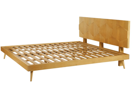 O2 Bed King - Light Golden by Moe's Home at Eve Furniture