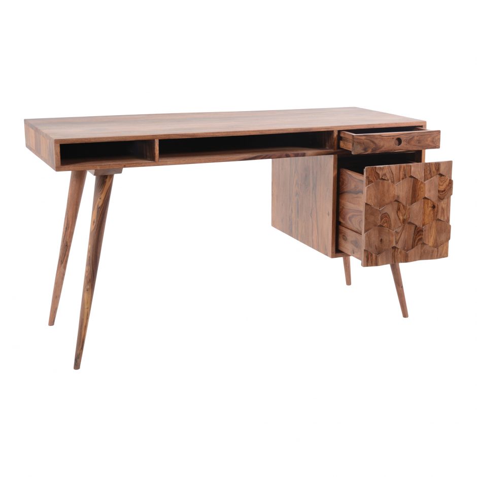 O2 Desk Natural by Moe's Home at Eve Furniture