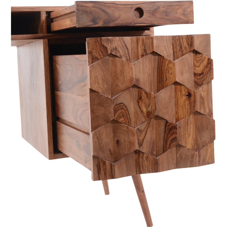 O2 Desk Natural by Moe's Home at Eve Furniture
