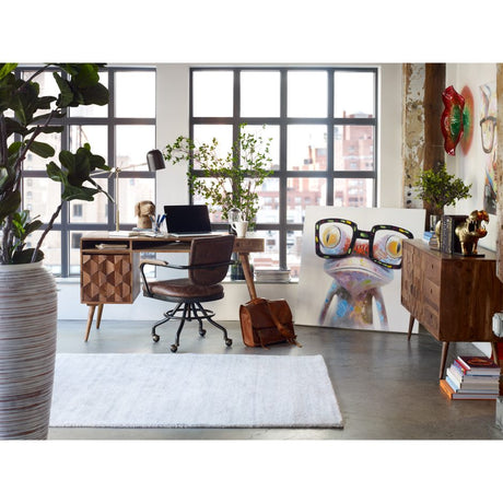 O2 Desk Natural by Moe's Home at Eve Furniture