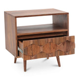 O2 Natural Nightstand by Moe's Home at Eve Furniture
