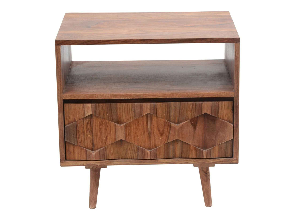 O2 Natural Nightstand by Moe's Home at Eve Furniture
