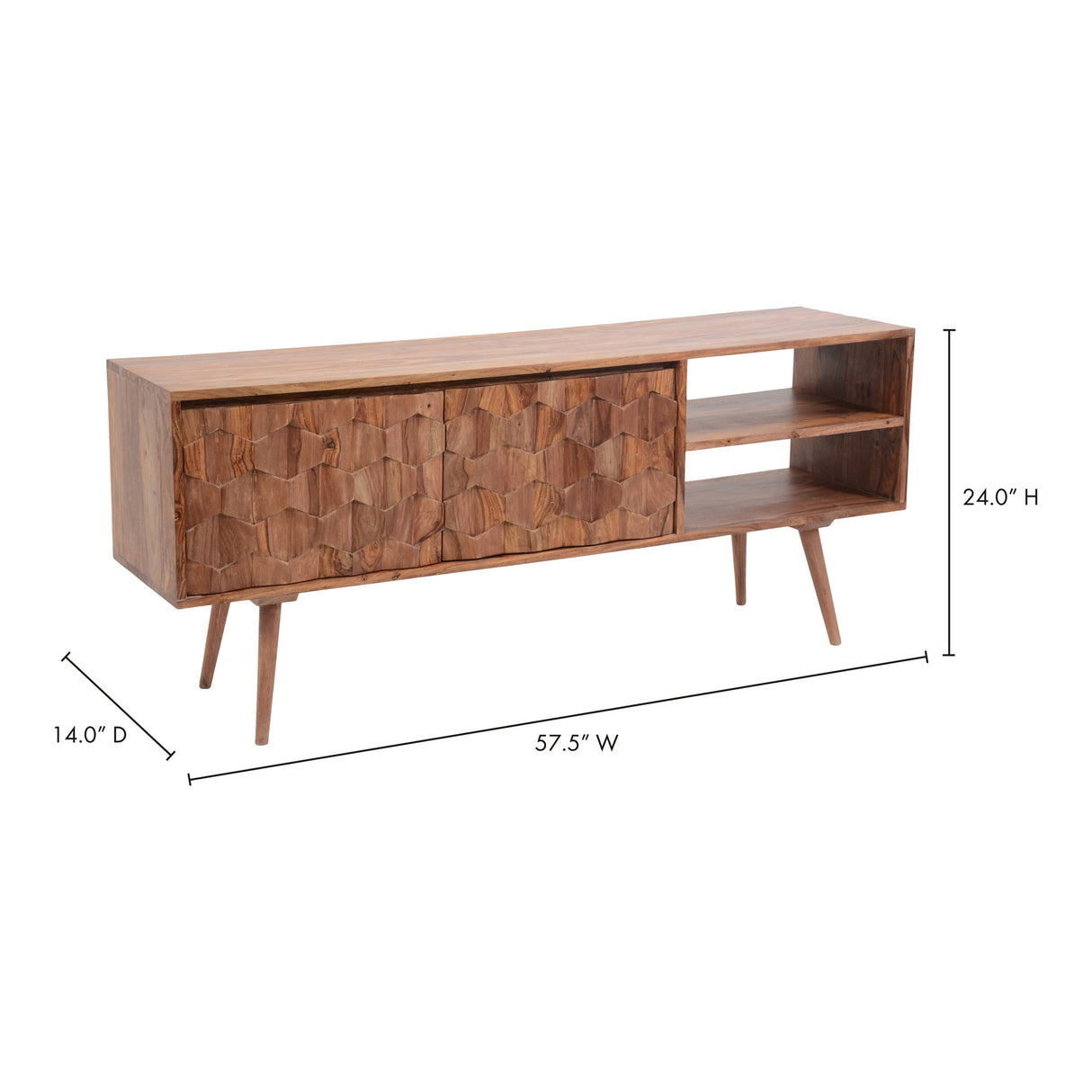 O2 Natural TV Cabinet by Moe's Home at Eve Furniture