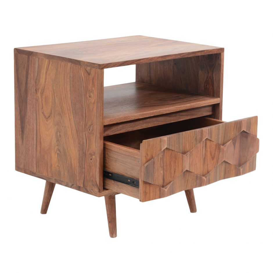 O2 Nightstand Natural by Moe's Home at Eve Furniture