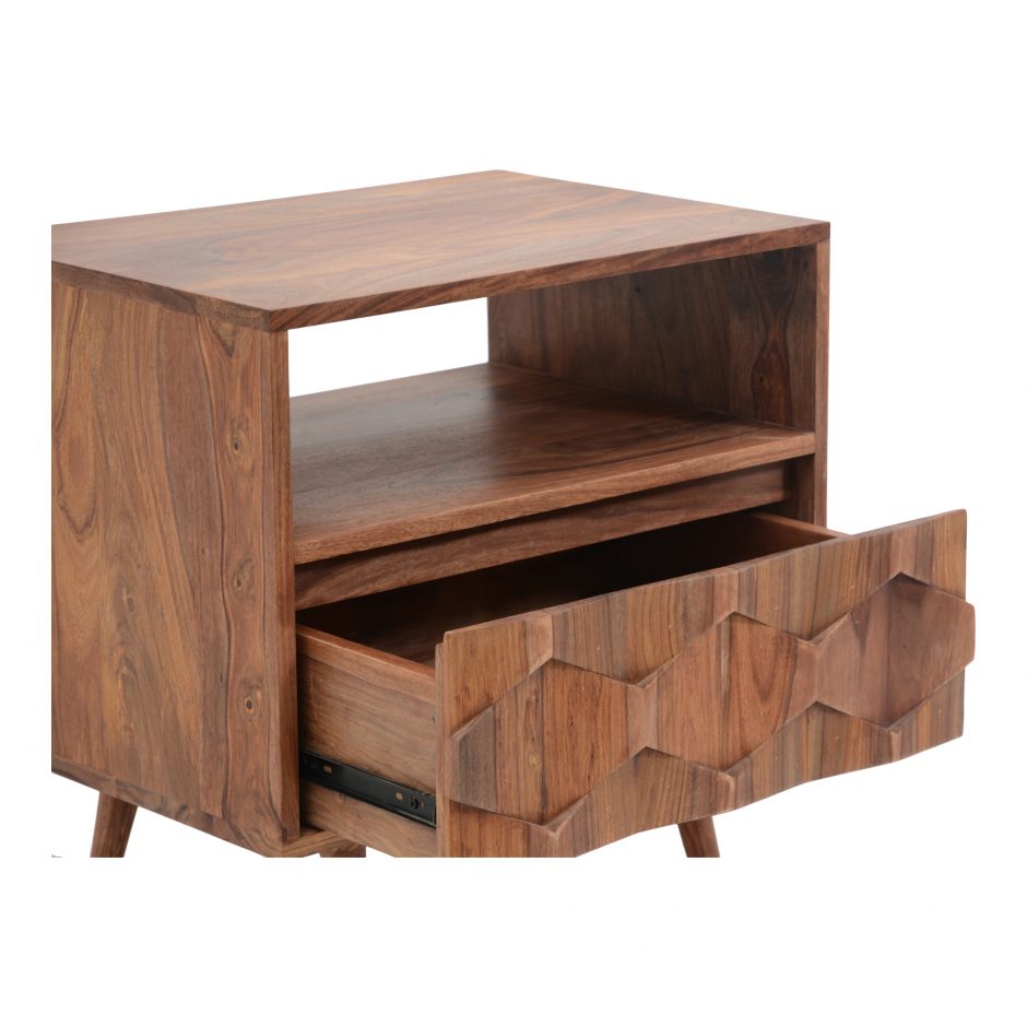 O2 Nightstand Natural by Moe's Home at Eve Furniture