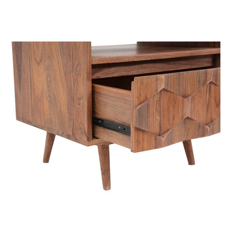 O2 Nightstand Natural by Moe's Home at Eve Furniture