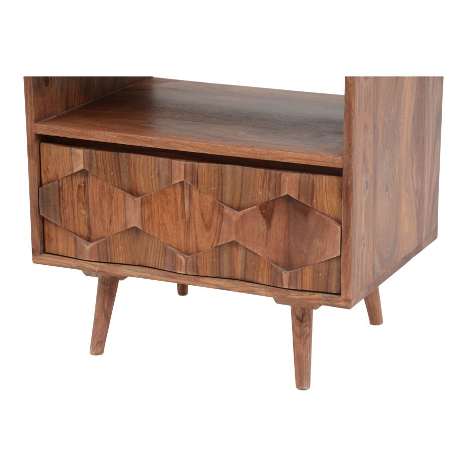O2 Nightstand Natural by Moe's Home at Eve Furniture
