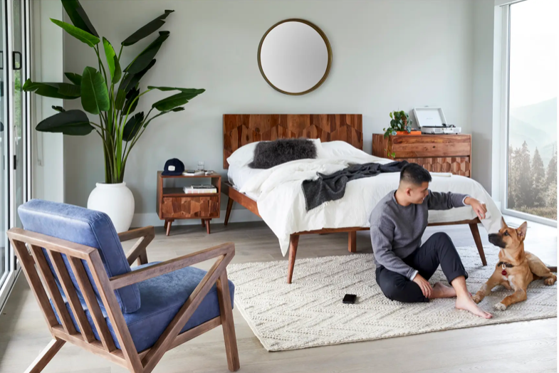 O2 Nightstand Natural by Moe's Home at Eve Furniture