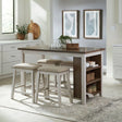 Oak Beige/Brown Two-Tone 5-Piece Dining Room Set by Happy Homes at Eve Furniture