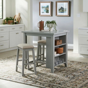 Oak Grey 3-Piece Dining Room Set by Happy Homes at Eve Furniture