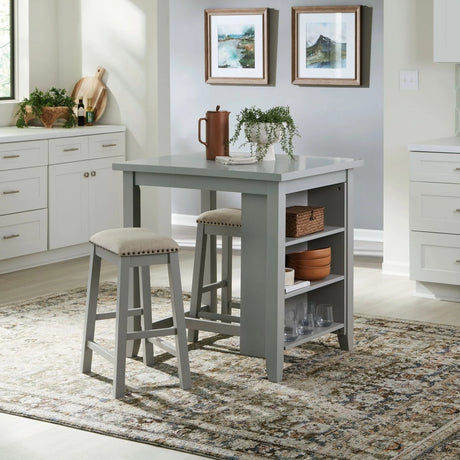 Oak Grey 3-Piece Dining Room Set by Happy Homes at Eve Furniture