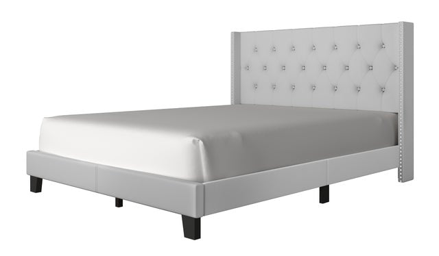 Oak Grey Platform Full Bed by Happy Homes at Eve Furniture
