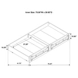 Oakdale Rustic Honey Wood Twin Daybed with Trundle by Coaster at Eve Furniture