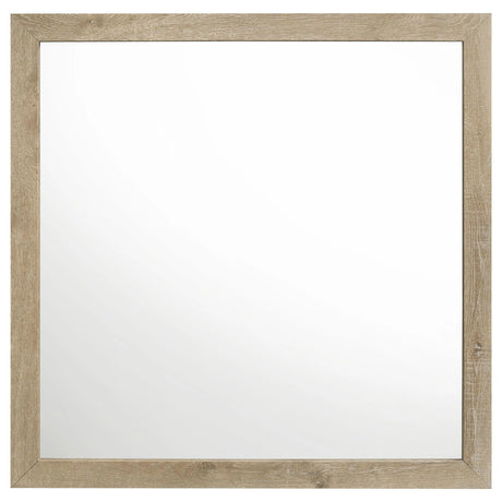 Oakglen Weathered Oak Dresser Mirror by Coaster at Eve Furniture