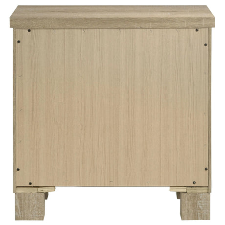 Oakglen Weathered Oak 2-Drawer Nightstand by Coaster at Eve Furniture