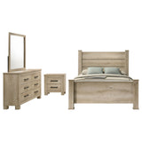 Oakglen Weathered Oak 4-Piece California King Bedroom Set by Coaster at Eve Furniture