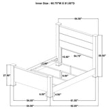 Oakglen Weathered Oak 4-piece Queen Bedroom Set by Coaster at Eve Furniture