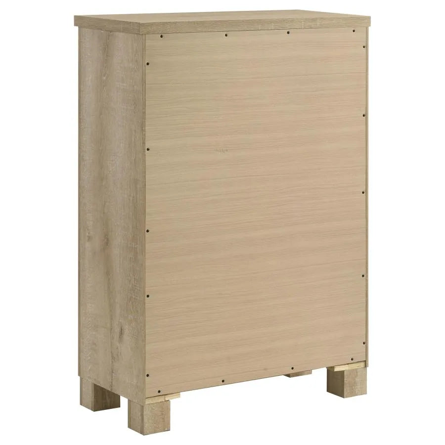 Oakglen Weathered Oak 5-piece Queen Bedroom Set by Coaster at Eve Furniture