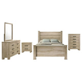 Oakglen Weathered Oak 5-piece Queen Bedroom Set by Coaster at Eve Furniture