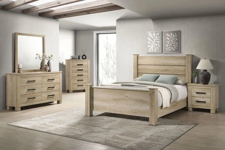 Oakglen Weathered Oak 6-drawer Bedroom Dresser by Coaster at Eve Furniture