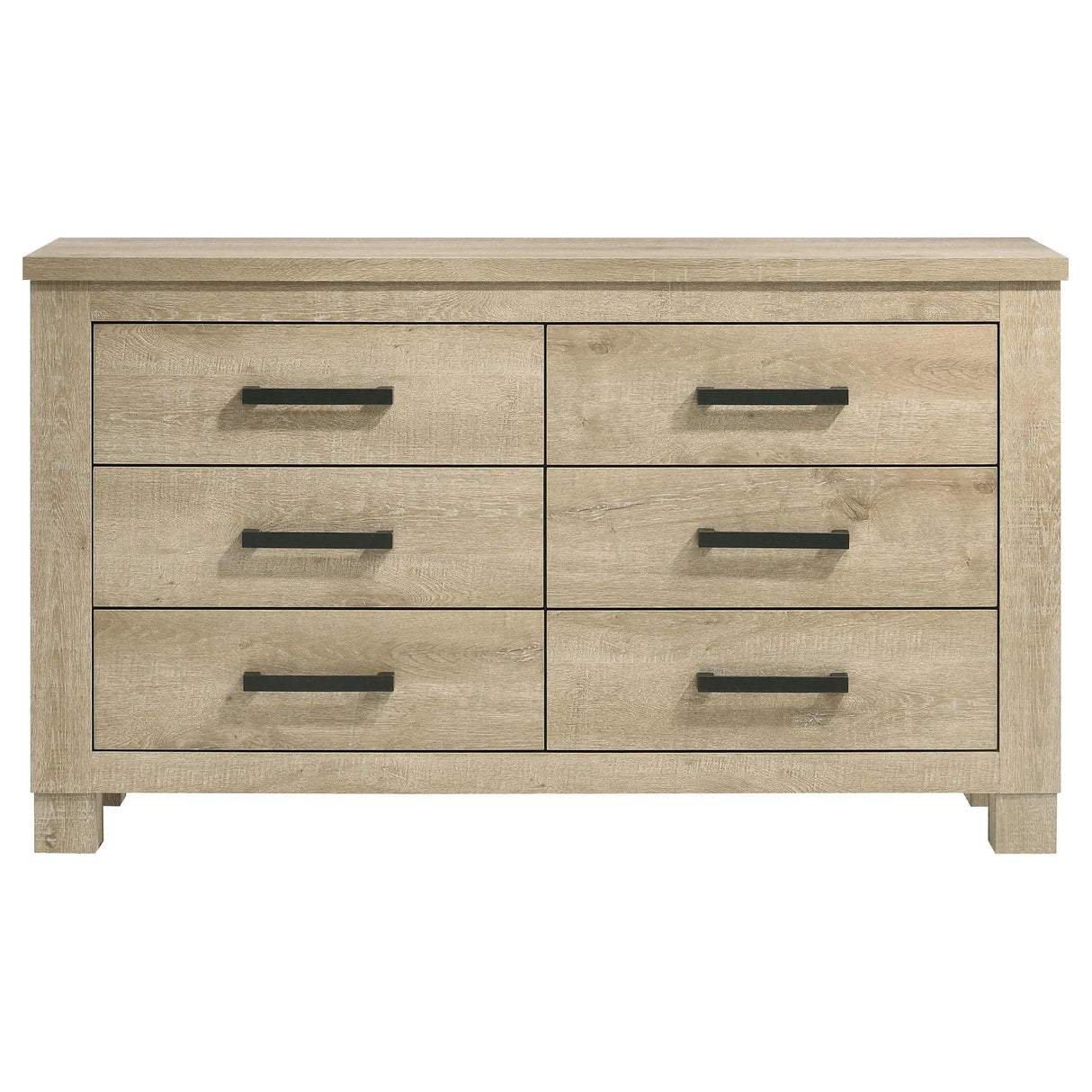 Oakglen Weathered Oak 6-drawer Bedroom Dresser by Coaster at Eve Furniture