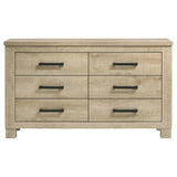Oakglen Weathered Oak 6-drawer Bedroom Dresser by Coaster at Eve Furniture