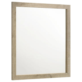 Oakglen Weathered Oak Dresser Mirror by Coaster at Eve Furniture