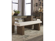 Oakland Bench in Brunette by Modus Furniture at Eve Furniture