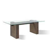 Oakland Glass Table in Brunette by Modus Furniture at Eve Furniture