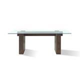 Oakland Glass Table in Brunette by Modus Furniture at Eve Furniture