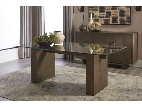 Oakland Glass Table in Brunette by Modus Furniture at Eve Furniture