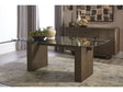Oakland Glass Table in Brunette by Modus Furniture at Eve Furniture