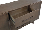Oakland Three-Drawer Sideboard in Brunette by Modus Furniture at Eve Furniture