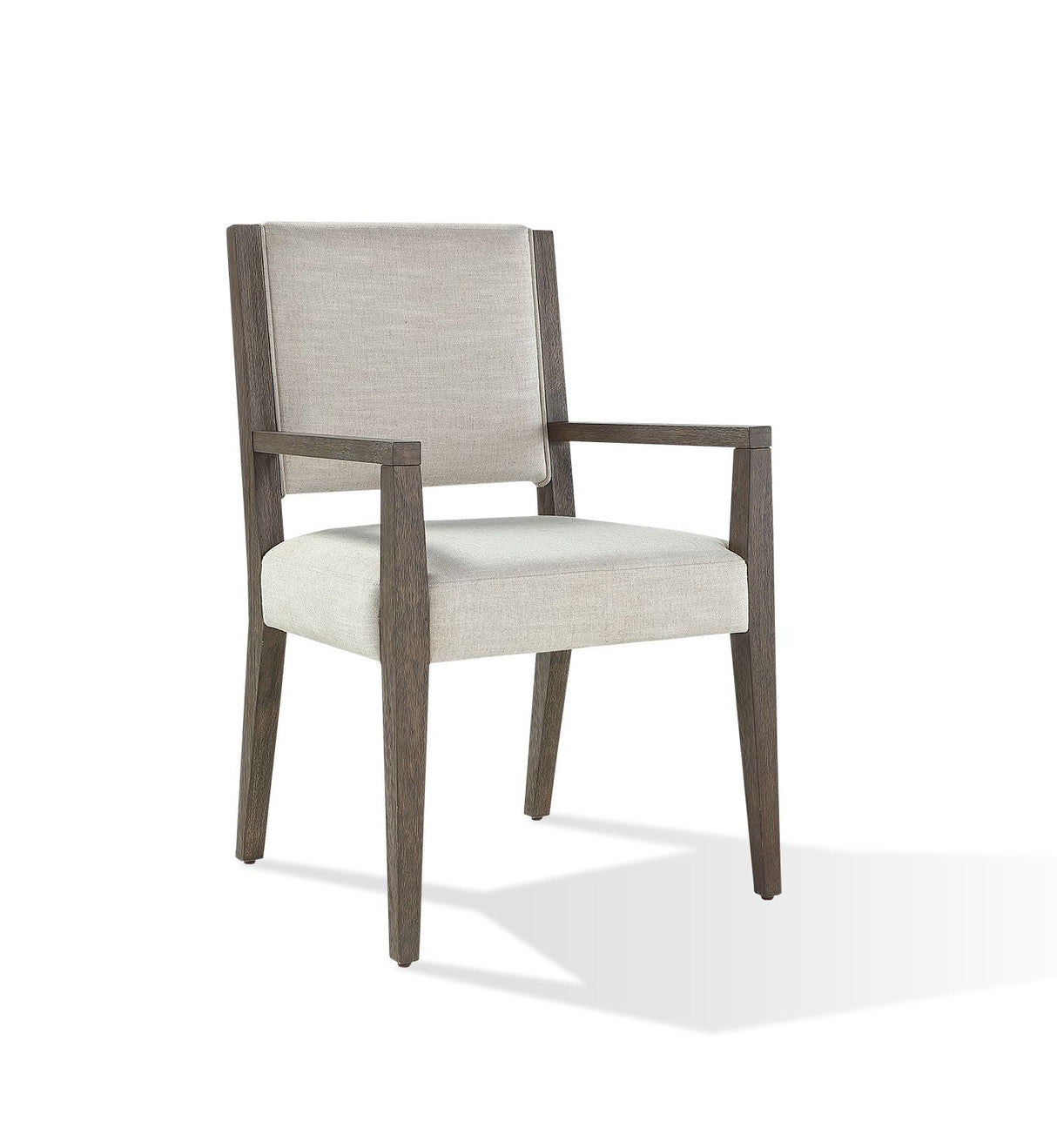 Oakland Upholstered Arm Chair in Brunette (Set of 2)