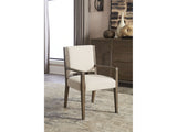Oakland Upholstered Arm Chair in Brunette (Set of 2)